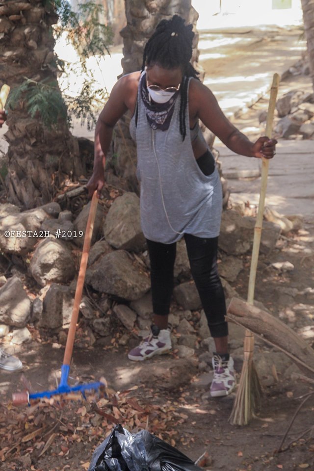 PHOTOS - FESTAH 2H Clean up challenge: Maison de la culture Douta Seck - Quand les rappeurs se mettent au boulot !