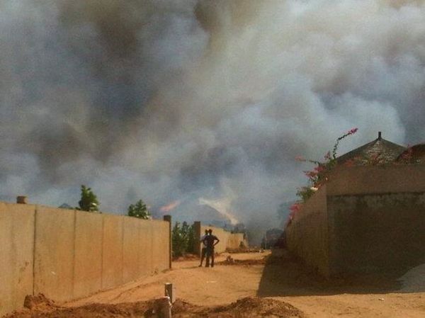 Dernière minute: Les résidences du Port à Saly prennent feu, les orangées totalement consumées