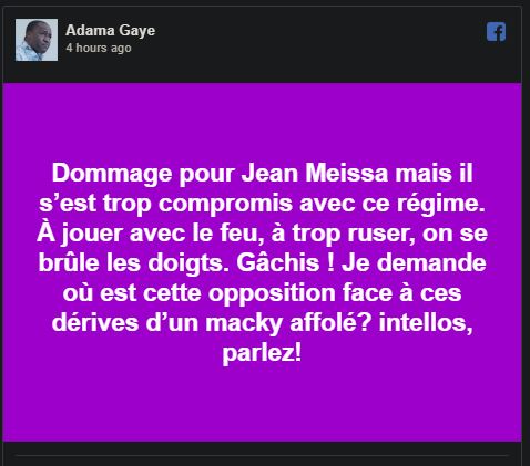 Adama Gaye « insulte » Jean Meïssa Diop et suscite la colère de certains journalistes