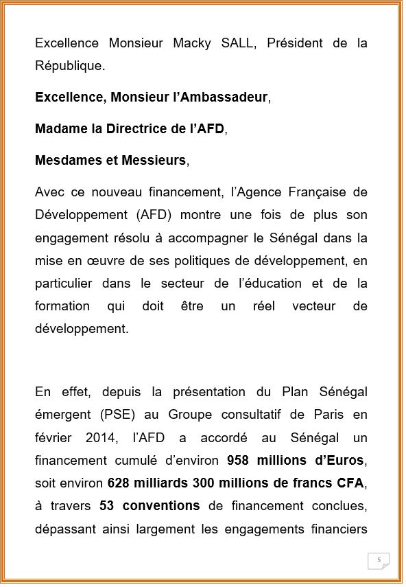 PHOTOS + DISCOURS : Cérémonie de signature de l'accord de financement du PADES, Etat du Sénégal / AFD PHOTOS + DISCOURS : Cérémonie de signature de l'accord de financement du PADES, Etat du Sénégal / AFD