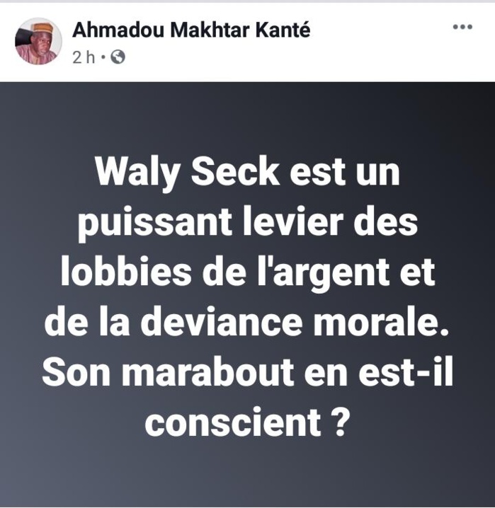 T-shirt à l’effigie des homosexuels : les graves accusations de Imam Kanté contre Waly Seck