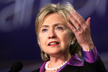 Hilary Clinton oeuvre pour le départ de Wade
