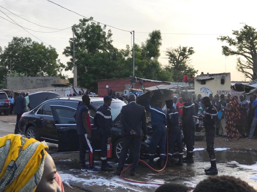 La limousine Présidentielle prend feu, tout ce que vous n’avez pas vu en images, regardez !