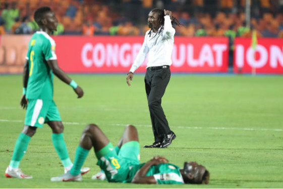 Finale CAN 2019: Les images des "Lions" après le coup de sifflet final