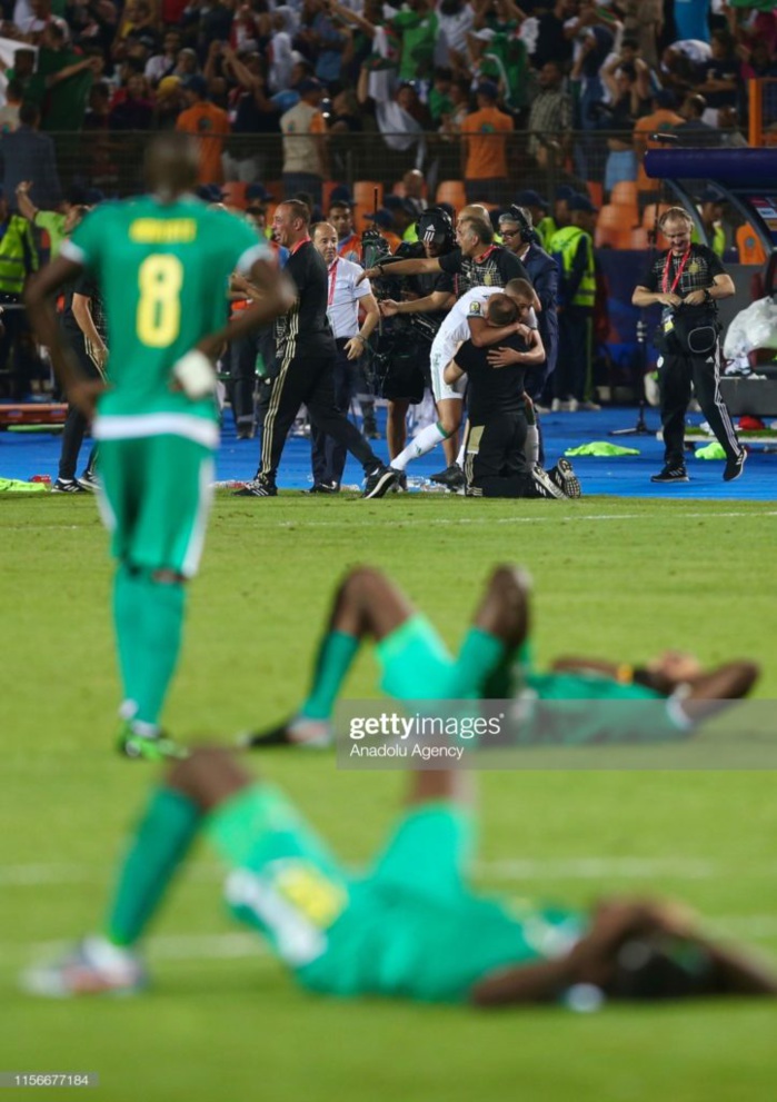 Finale CAN 2019: Les images des "Lions" après le coup de sifflet final