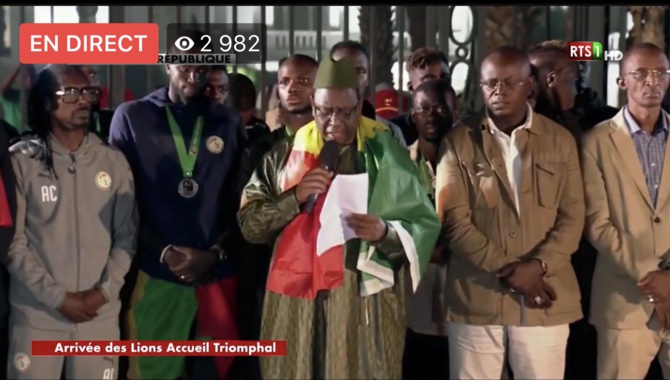Finalistes de la Can 2019 : Macky Sall offre 20 millions FCfa à chaque "Lion" et aux membres de l’encadrement