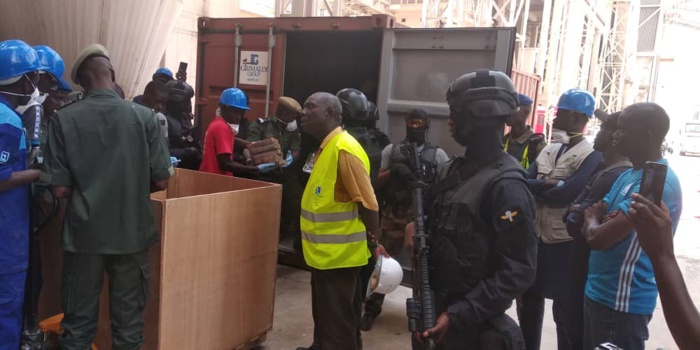 Port de Dakar: incinération d'une saisie record de 1107 kg de cocaïne