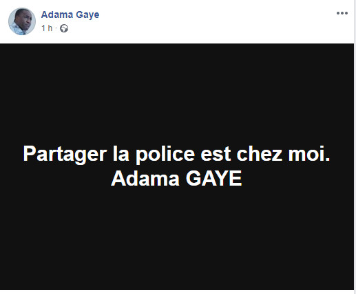 Voici les publications du journaliste d'Adama Gaye avant son arrestation ce lundi matin par la Dic