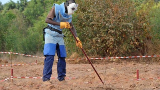 Casamance : 1,2 millions de m² à déminer
