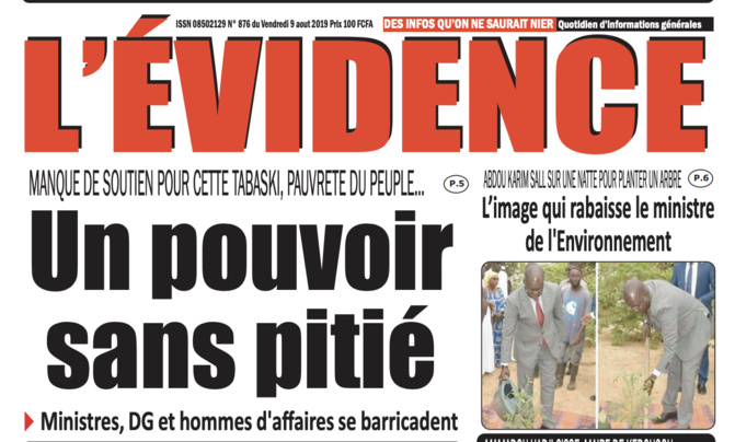 MANQUE DE SOUTIEN POUR CETTE TABASKI, PAUVRETE DU PEUPLE…: Un pouvoir sans pitié
