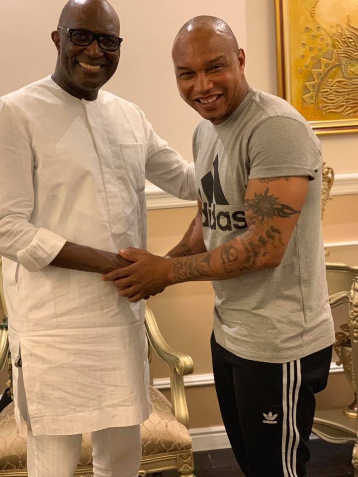 PHOTOS - Quand Aliou Cissé et El Hadj Diouf se retrouvent chez le milliardaire Babacar Ngom
