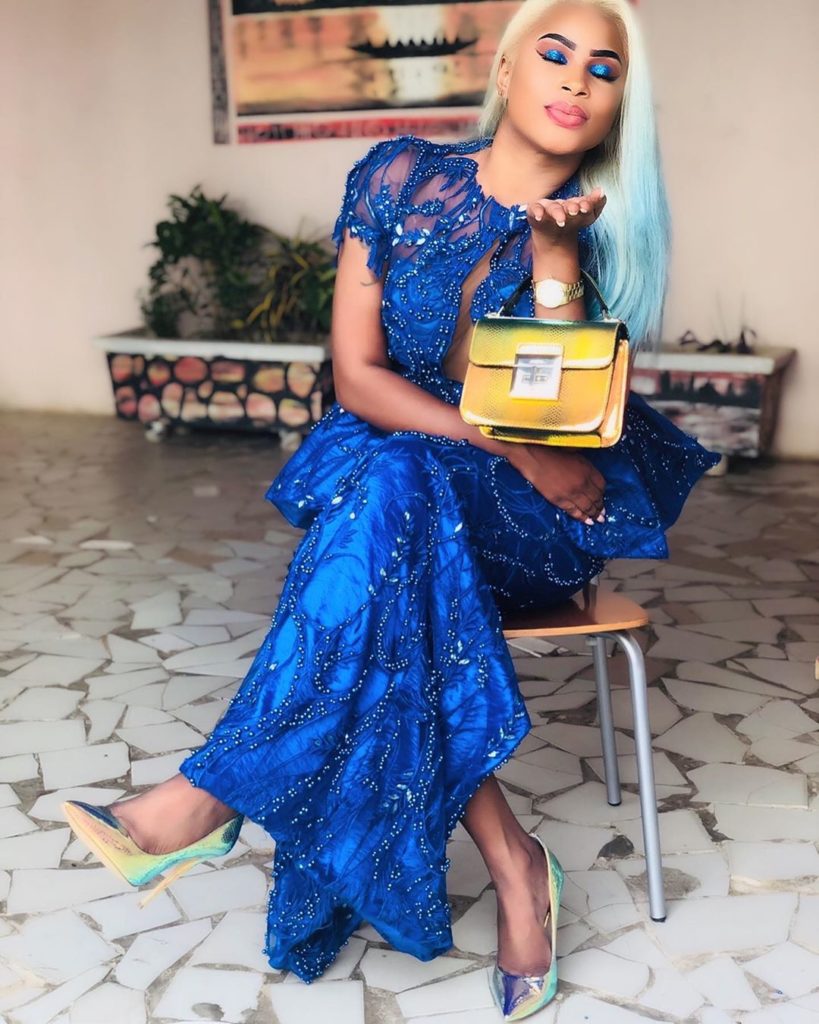 PHOTOS - Sagnsé Tabaski 2019: Marichou penche pour une robe bleue assortie de bretelles
