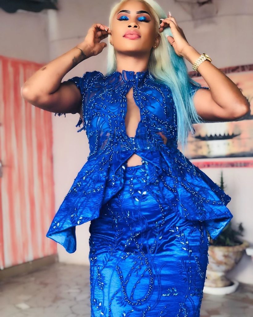 PHOTOS - Sagnsé Tabaski 2019: Marichou penche pour une robe bleue assortie de bretelles