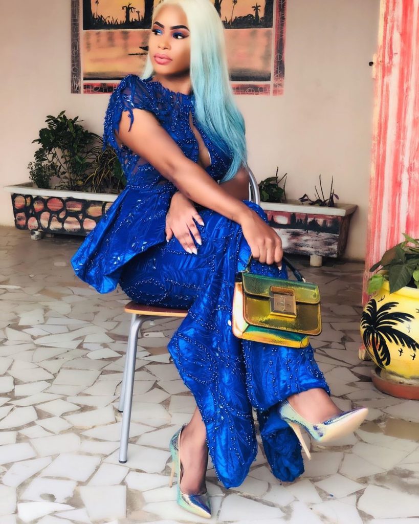 PHOTOS - Sagnsé Tabaski 2019: Marichou penche pour une robe bleue assortie de bretelles