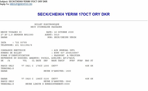 [Preuves Documents]  Pape Diop entretenait financièrement  Cheikh Yérim Seck 