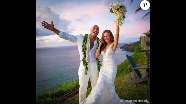 PHOTOS - Dwayne "The Rock" Johnson : Mariage surprise avec Lauren Hashian !