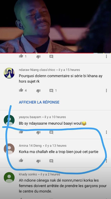 Korka, alias «Jeanne » dans la série « Moeurs » fait actuellement le Buzz sur les réseaux sociaux Korka, alias «Jeanne » dans la série « Moeurs » fait actuellement le Buzz sur les réseaux sociaux