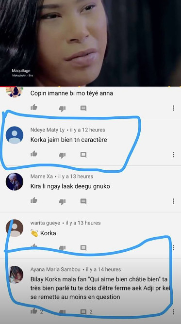 Korka, alias «Jeanne » dans la série « Moeurs » fait actuellement le Buzz sur les réseaux sociaux Korka, alias «Jeanne » dans la série « Moeurs » fait actuellement le Buzz sur les réseaux sociaux