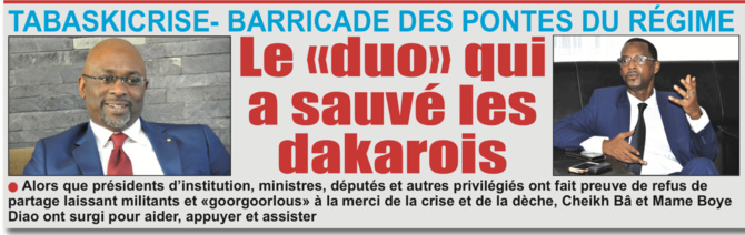 «OPÉRATION TABASCRISE 2019» DANS LE «MACKY» - Comment les «officiers» Bâ et Boye ont sauvé le régiment de Dakar d’une humiliation certaine?