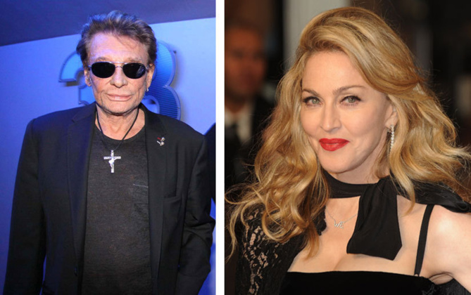 Madonna a voulu rencontrer Johnny Hallyday à Gstaad,le rendez-vous manqué