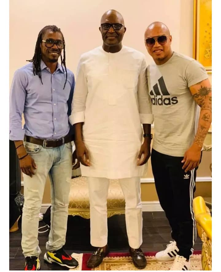 Photos- Retrouvailles d’Aliou Cissé et El Hadji Diouf à l'occasion d’un dîner