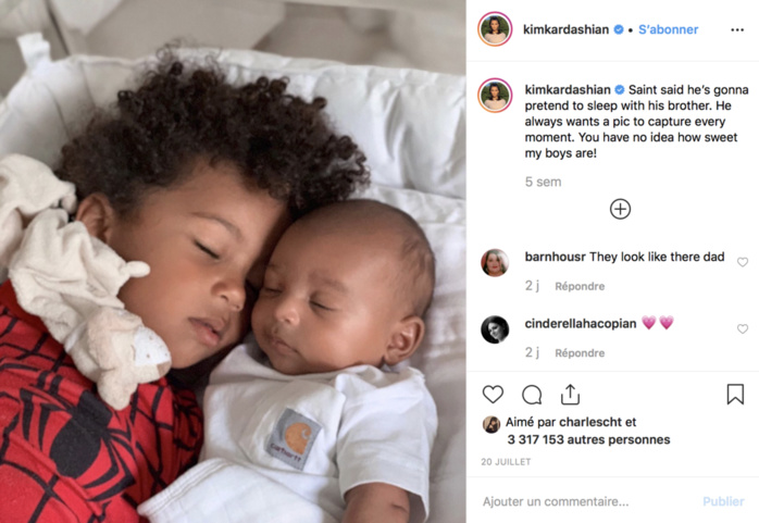 "Comment puis-je être aussi chanceuse": Le beau message de Kim Kardashian à son bébé