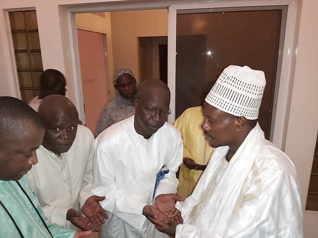 TOUBA: Première visite de Mahammed Dionne après sa sortie d’hôpital, auprès du Khalife Général des Mourides