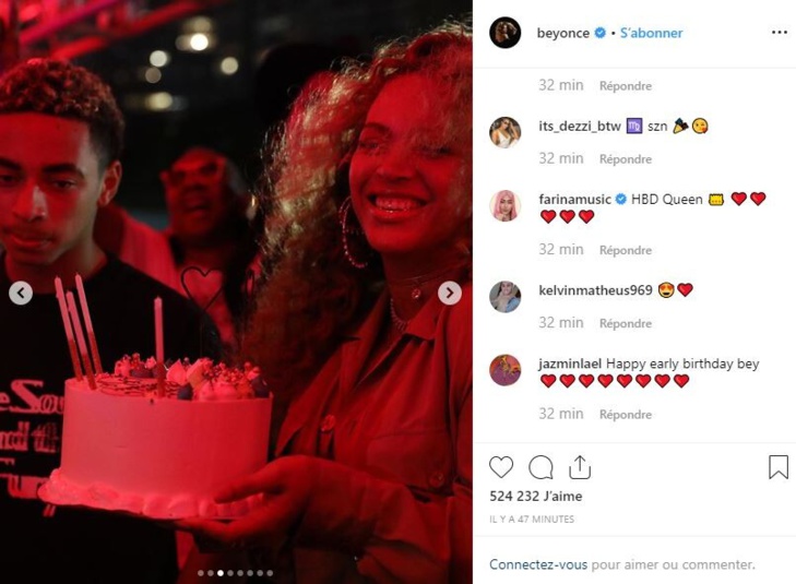 Beyoncé fête ses 38 ans et a décidé de célébrer ce jour entourée de ses proches