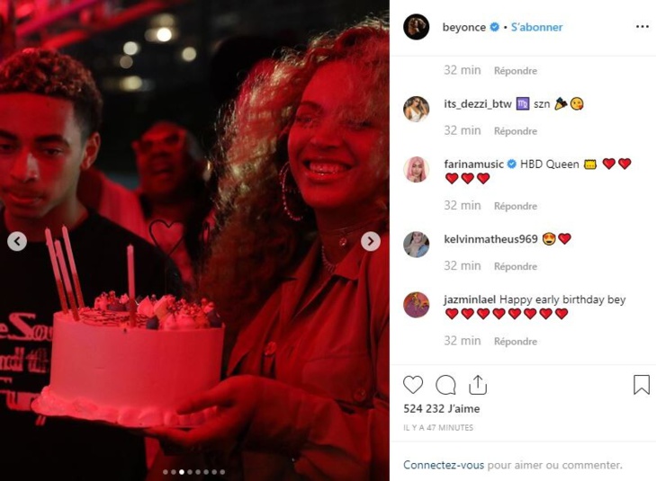 Beyoncé fête ses 38 ans et a décidé de célébrer ce jour entourée de ses proches Beyoncé fête ses 38 ans et a décidé de célébrer ce jour entourée de ses proches