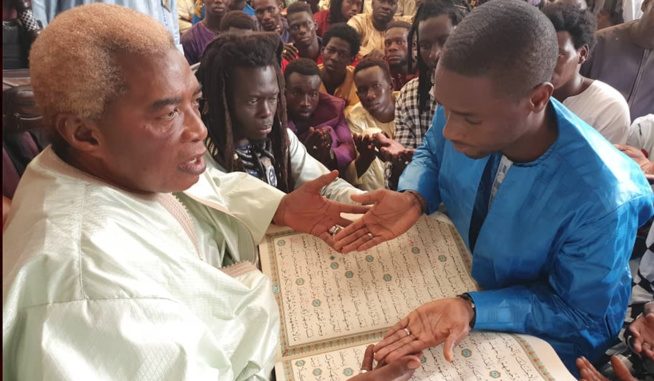 PHOTOS - NDINDY: Le PDG du Groupe Futurs Médias, Birane Ndour chez Serigne Abdou Karim Mbacké