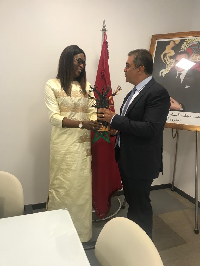 Visite officielle de Mme le Ministre de la Microfinance et de l’Economie sociale et solidaire au Maroc : Zahra Iyane Thiam et son homologue Marocain s’engagent pour promouvoir le développement de l’Economie sociale et solidaire. (IMAGES) Visite officielle de Mme le Ministre de la Microfinance et de l’Economie sociale et solidaire au Maroc : Zahra Iyane Thiam et son homologue Marocain s’engagent pour promouvoir le développement de l’Economie sociale et solidaire. (IMAGES)