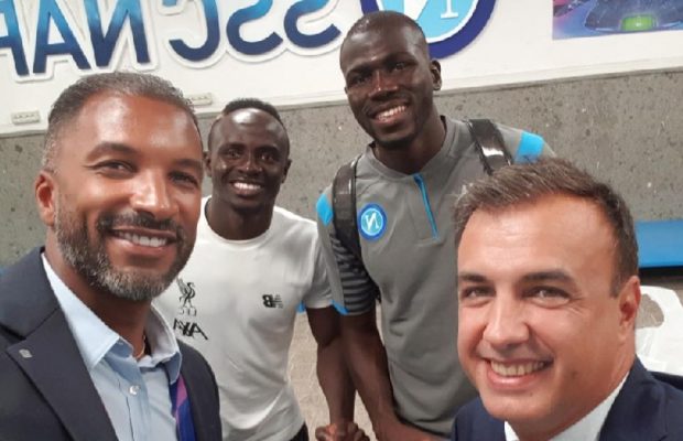PHOTOS - Naples/Liverpool: Habib Bèye en toute complicité avec Sadio Mané et Koulibaly