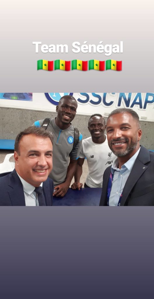 PHOTOS - Naples/Liverpool: Habib Bèye en toute complicité avec Sadio Mané et Koulibaly