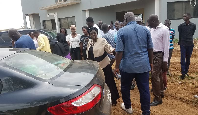 PHOTOS - Visite de chantiers de Socé Diop Dione, Directrice de l'Agence de Construction des Bâtiments et Edifices Publics à Thiès