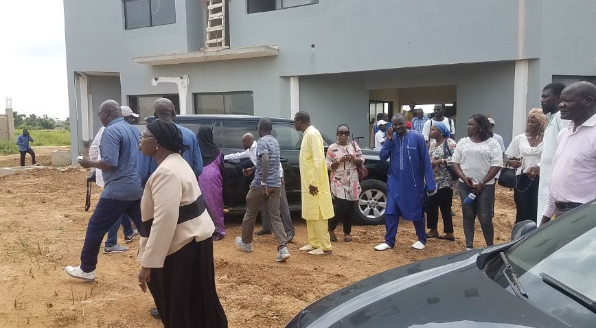 PHOTOS - Visite de chantiers de Socé Diop Dione, Directrice de l'Agence de Construction des Bâtiments et Edifices Publics à Thiès