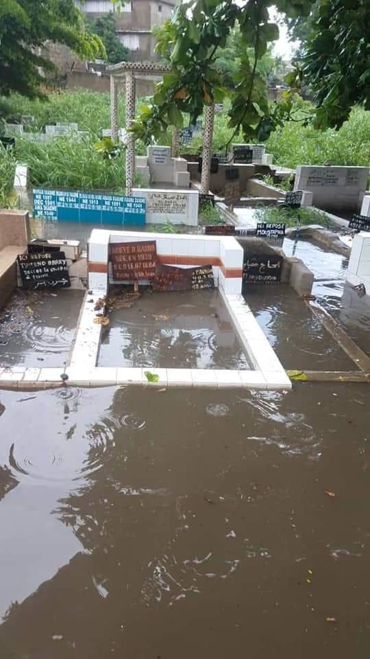 Cimetière de Pikine envahi par les eaux de pluie: L’arène nationale indexée