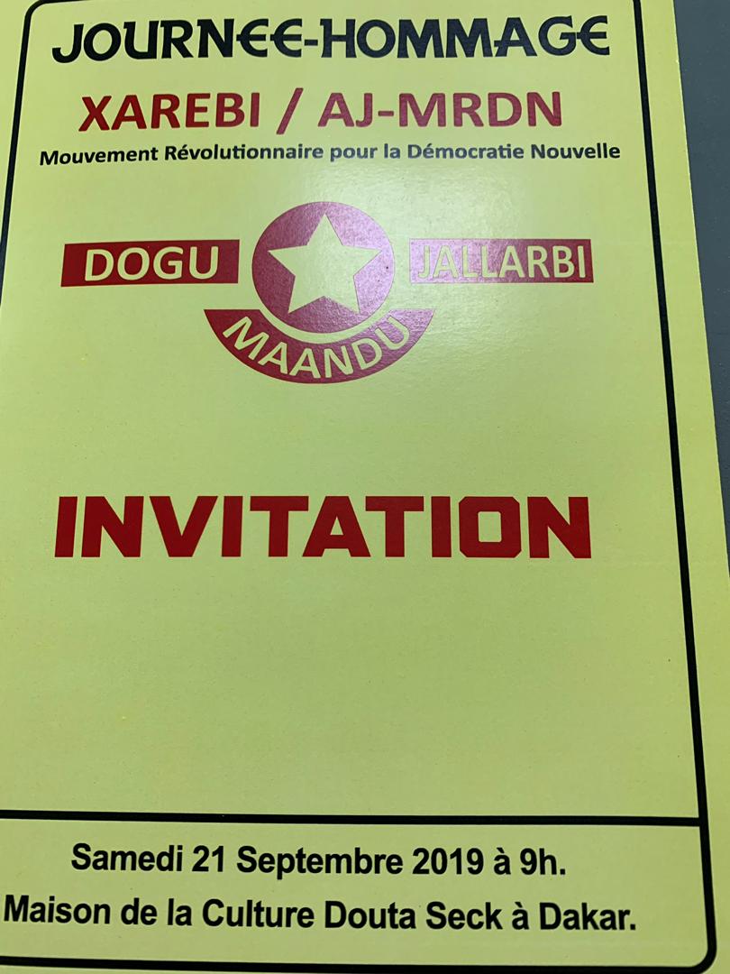 Journée Hommage XAREBI / AJ-MRDN demain samedi 21 Septembre 2019