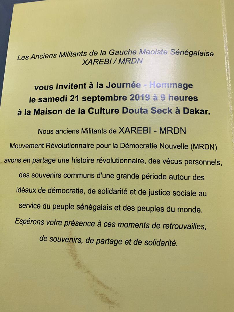 Journée Hommage XAREBI / AJ-MRDN demain samedi 21 Septembre 2019