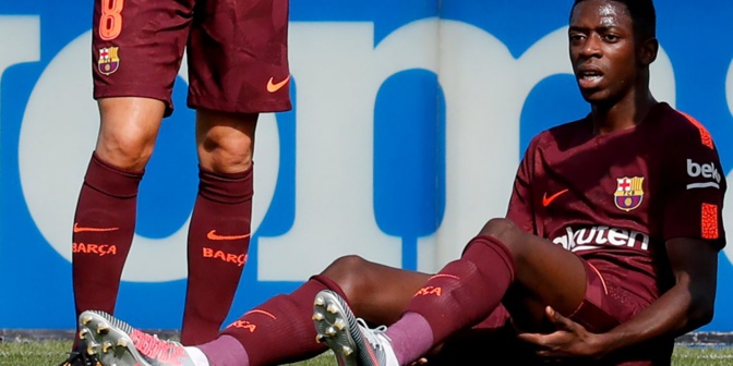 Barça: les précisions du club sur la blessure de Dembélé