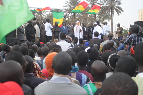 (Photos) Rassemblement du  M23  à la place de l’obélisque 