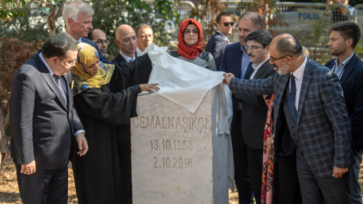Un an après l’assassinat de Jamal Khashoggi, une stèle inaugurée à Istanbul