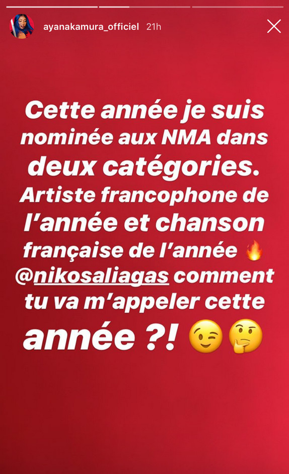 NRJ Music Awards 2019 : Aya Nakamura se moque de Nikos Aliagas NRJ Music Awards 2019 : Aya Nakamura se moque de Nikos Aliagas