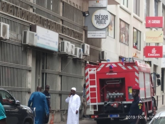 Incendie au Trésor: « La situation est sous contrôle et le service fonctionne »