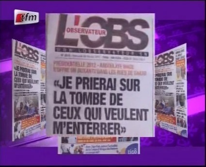Revue de Presse de Lamine Samba du Mercredi 08 Février