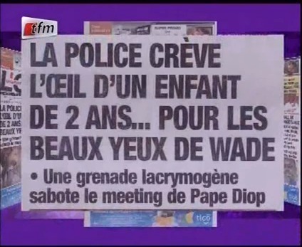 Revue de Presse de Lamine Samba du Jeudi 09 Février