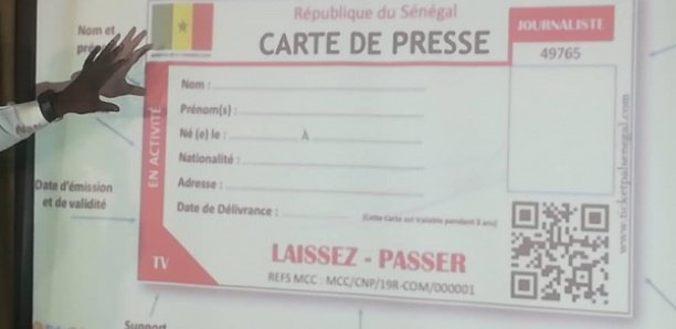 Code de la presse: Des spécimens de la Carte Nationale de Presse présentés aux journalistes