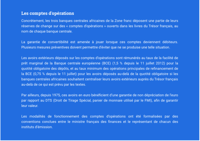 Les principes et modalités de fonctionnement de la coopération monétaire