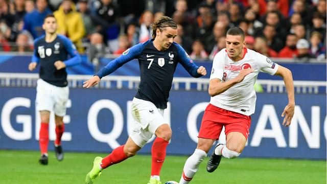 France/Turquie (1-1): match comptant pour les éliminatoires 2020