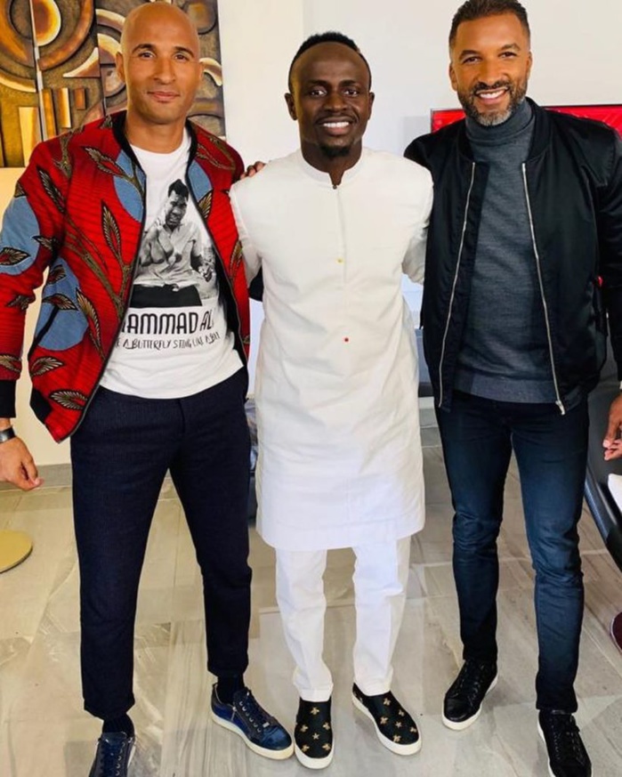 PHOTOS - Habib Bèye et Diomansy Kamara chez Sadio Mané