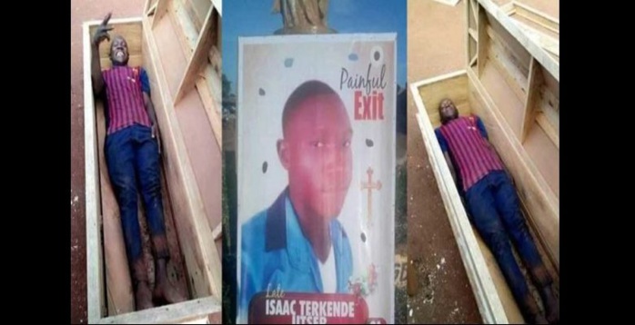 Nigéria: Il prend un selfie dans un cercueil et décède le lendemain (photos)